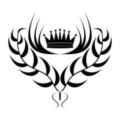 Element for design. crown