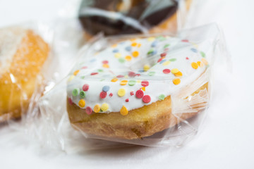 packaged donuts