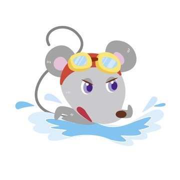 a mouse's beach activities
