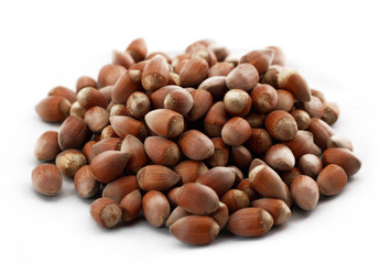 Tasty hazelnuts, close up