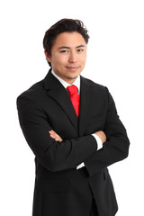 Young satisfied businessman