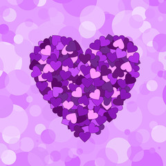 Purple hearts - 48194791