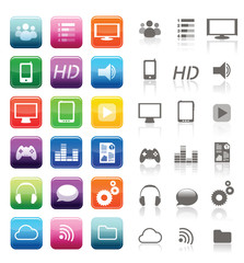 apps et smartphones - icones d'applications pour smartphone