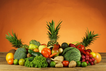 Warzywa z owocami