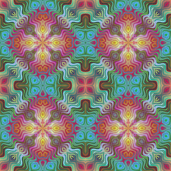 Seamless American tribal pattern