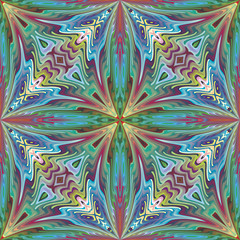 Seamless American tribal pattern