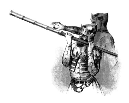 Medieval Bombard - Bombarde &agrave; Main - 15th century