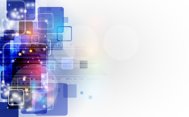 Obraz premium abstract color computer technology business banner background