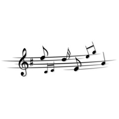 Obraz premium Notenschlüssel Noten Musik