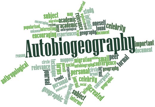 Word cloud for Autobiogeography