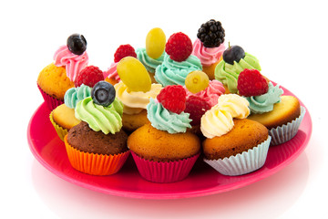 Fruit cupcakes