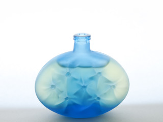 perfume bottle blue