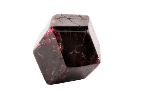 Red Garnet on white