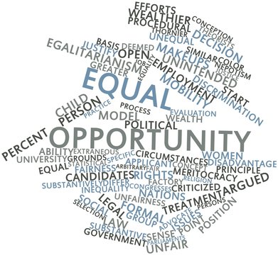 Word cloud for Equal opportunity