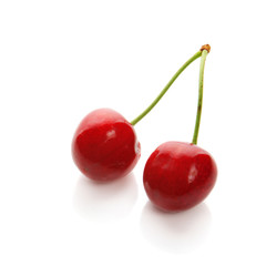 Two sweet cherries