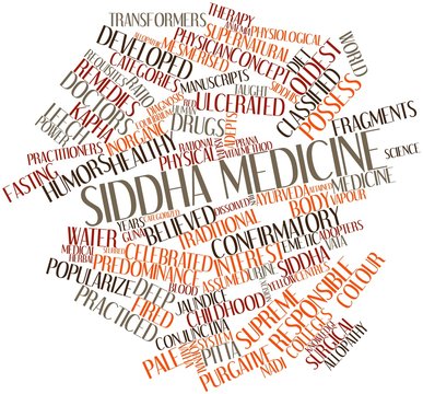 Word cloud for Siddha medicine
