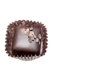 Single Dark Square Chocolate Truffles