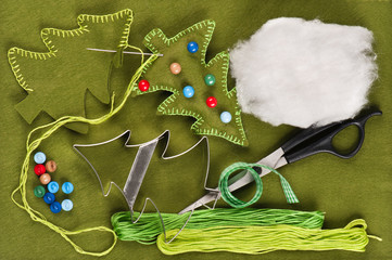 Felt Christmas tree decoration