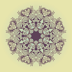circular purple pattern