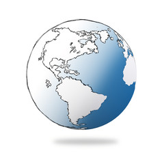 hand drawn the earth