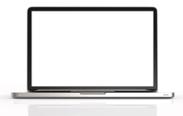 Laptop isolated on white