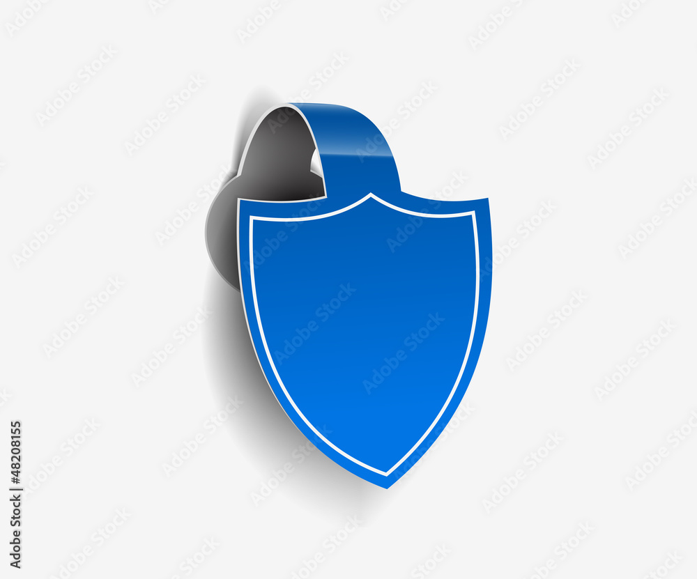 Canvas Prints design of shield labels stamps stickers use.