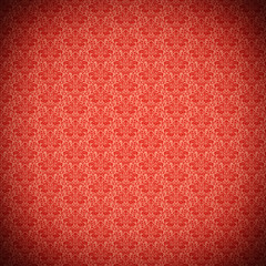 Vintage red ornate pattern