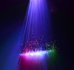 fiber optical picture with details and light effects