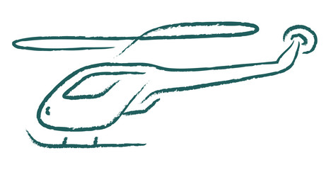 helicopter illustration sketch © Ioan Panaite