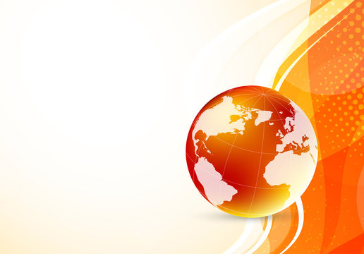 Background with globe