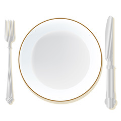 Utensil placement vector