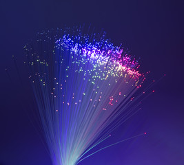 Obraz na płótnie Canvas Abstract Internet technology fiber optic background