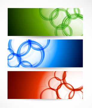 Set of banners