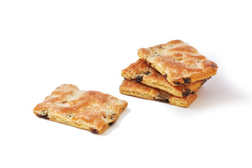 Cookies on a white background