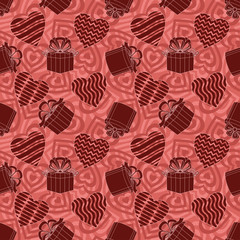 Valentine seamless abstract background