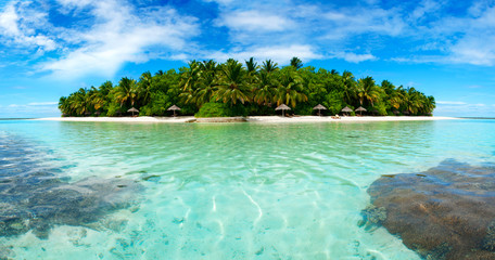 Eiland op de Malediven