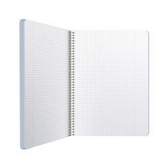 Ring notebook with squared. Vector design. 