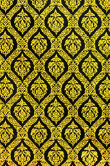 flower pattern in traditional Thai style art painting