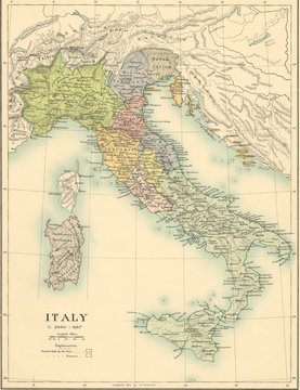 Fototapeta old map
