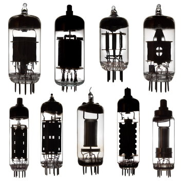 Glass Vacuum Radio Tubes.