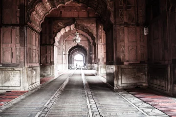 Kissenbezug Jama Masjid Mosque, old Delhi, India. © Curioso.Photography