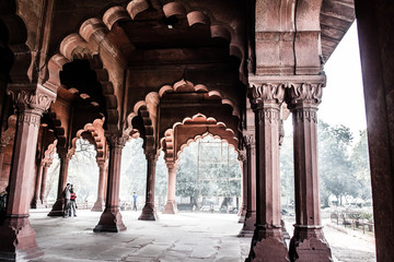 Sawan Pavilion at the Red Fort, Delhi, India