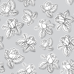 Rose seamless background