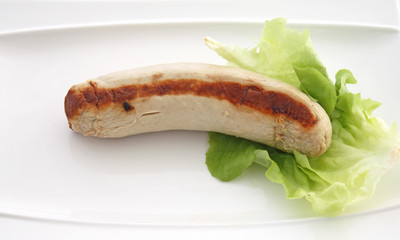Boudin blanc grillé