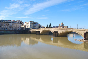 Obraz premium Bridge over the River Arno in Florence - 012