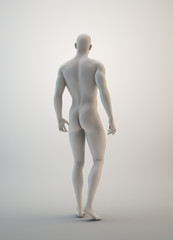 Muscular male sculpture