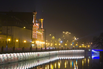 Fototapeta premium Wroclaw in the night, Poland