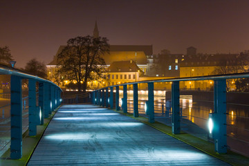 Obraz premium Wroclaw in the night, Poland