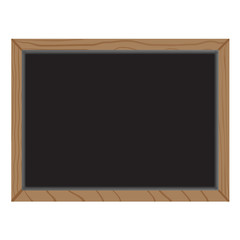 Empty blackboard isolated on white