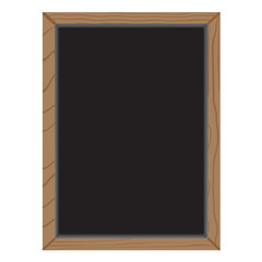 Empty blackboard isolated on white